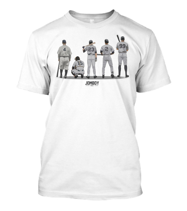 Talkin' Yanks Store The Captains Jomboys Baseball Legends Numbers 4 15 23 2 99 T-Shirt