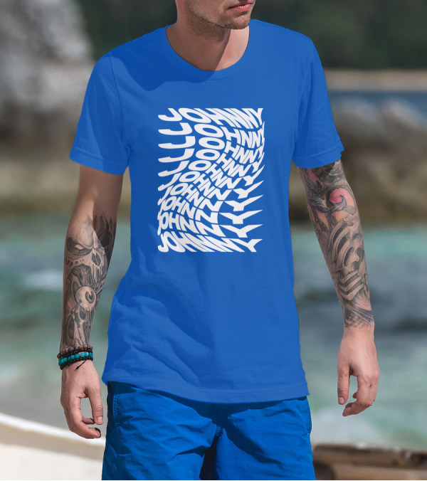 Johnny Orlando Johnny Optical Illusion Text T-Shirt
