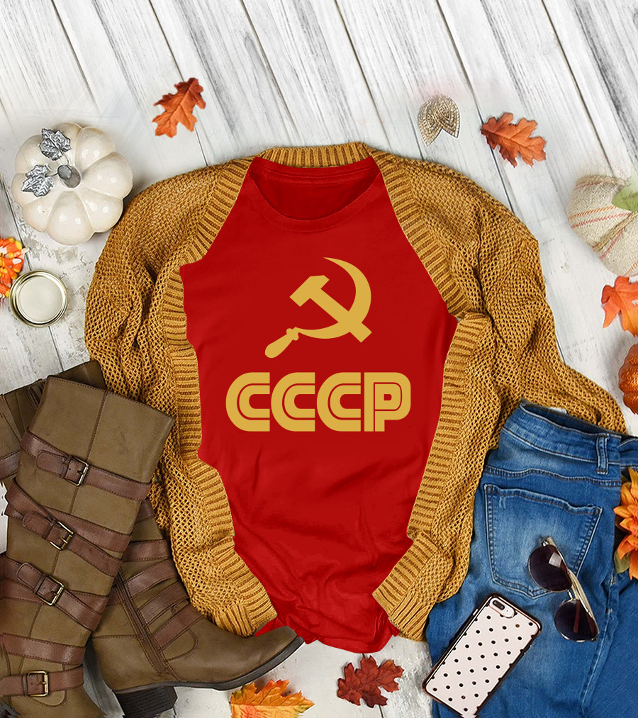 Schotthappens CCCP Soviet Hammer and Sickle Red T-Shirt