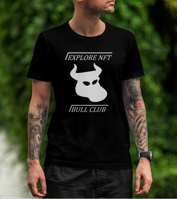 Explore NFT Bull Club Iconic Horned T-Shirt
