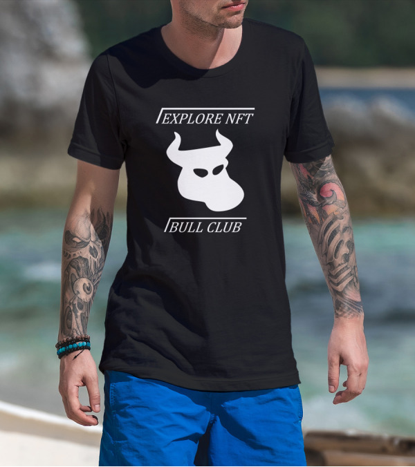 Explore NFT Bull Club Iconic Horned T-Shirt