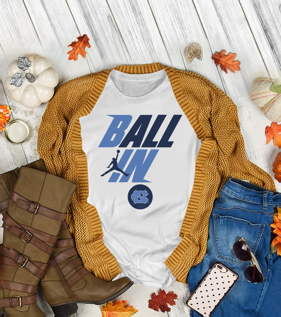 North Carolina Tar Heels Ball In Jumpman T-Shirt