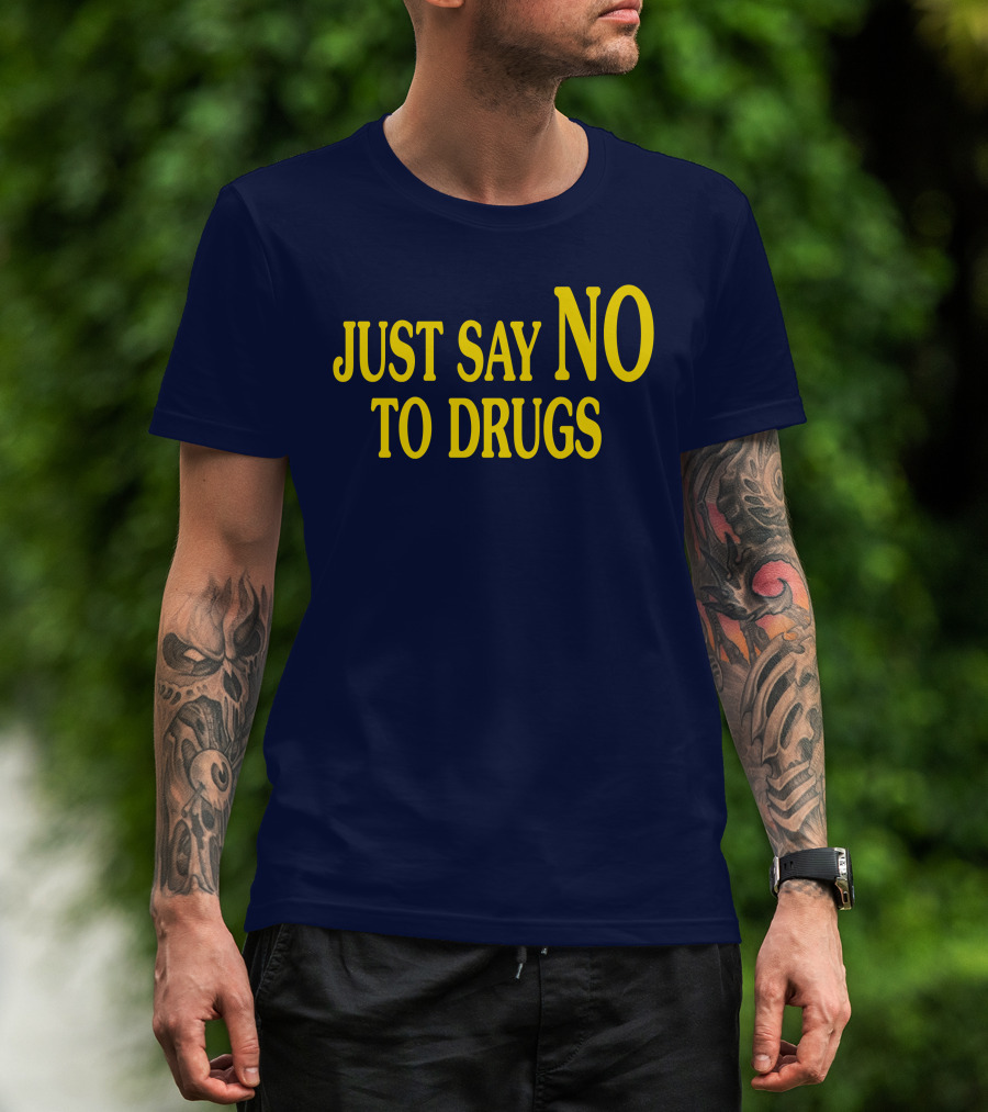 Lindsay Lohan Just Say No To Drugs Campaign Message T-Shirt