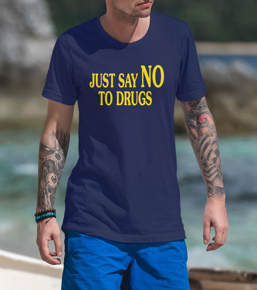 Lindsay Lohan Just Say No To Drugs Campaign Message T-Shirt