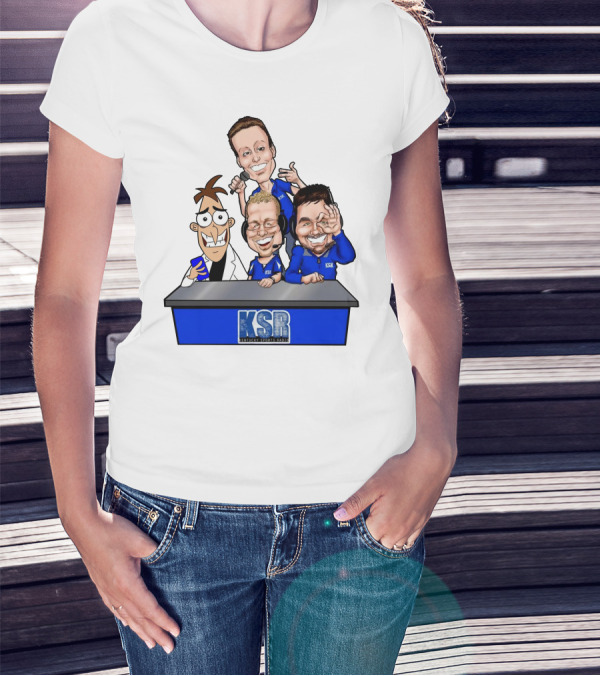 KSR Kentucky Sports Radio BigBlueAndrew New Logo Caricature Group T-Shirt