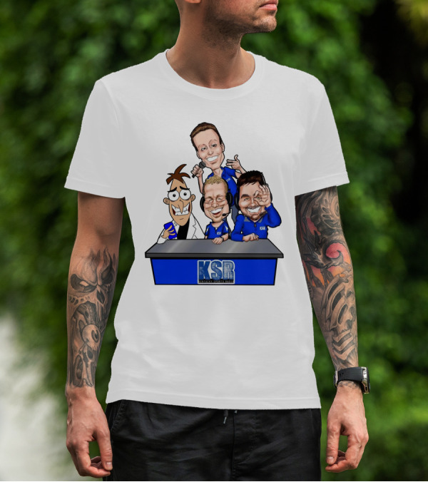 KSR Kentucky Sports Radio BigBlueAndrew New Logo Caricature Group T-Shirt