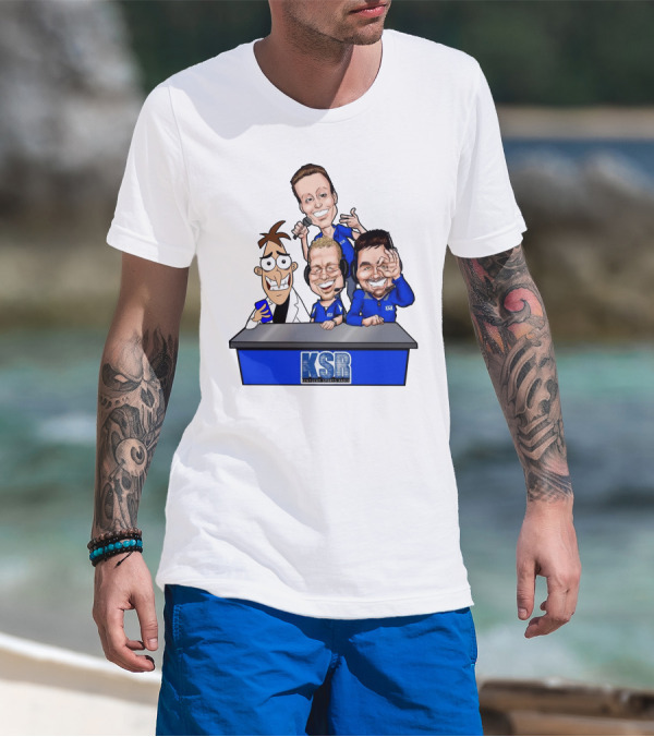 KSR Kentucky Sports Radio BigBlueAndrew New Logo Caricature Group T-Shirt