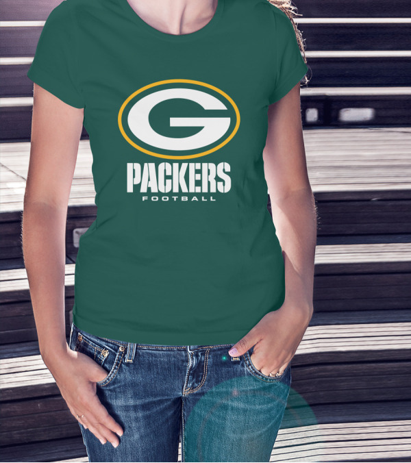 Green Bay Packers Football NFL Logo Packers Football T-Shirt