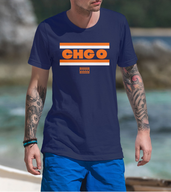 Chgo Bears Brenda Webber Chicago Stripes Stars T-Shirt