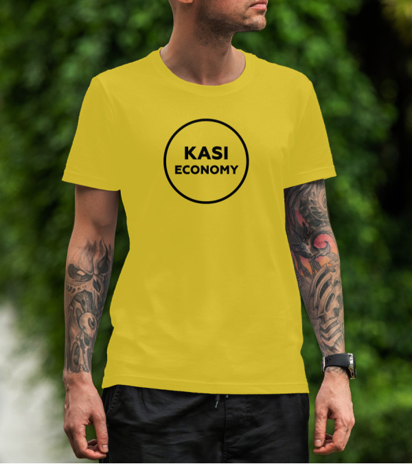 Kasi Economy Bold Circle Yellow T-Shirt