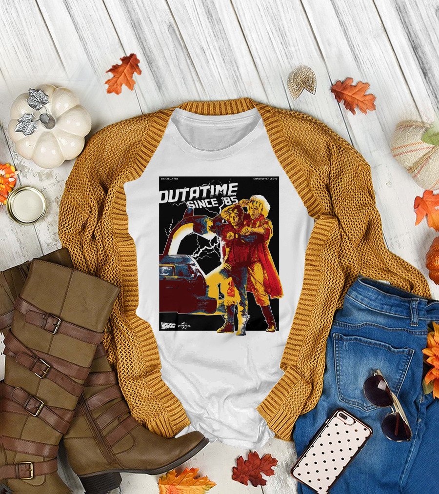 Outatime Since '85 Back to the Future Doc and Marty T-Shirt