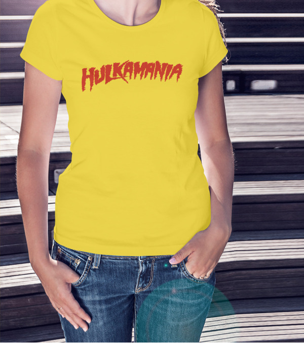 Jake Paul Wearing Iconic Hulkamania Yellow And Red T-Shirt