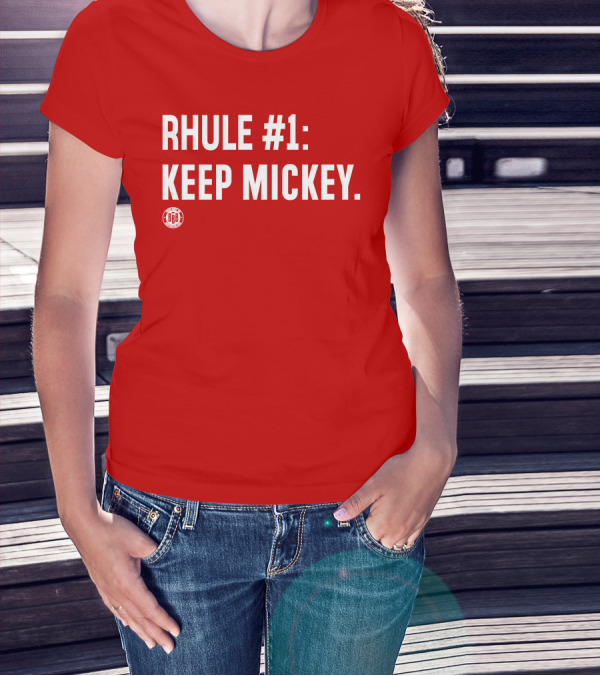 RHULE #1 KEEP MICKEY Red BBR T-Shirt
