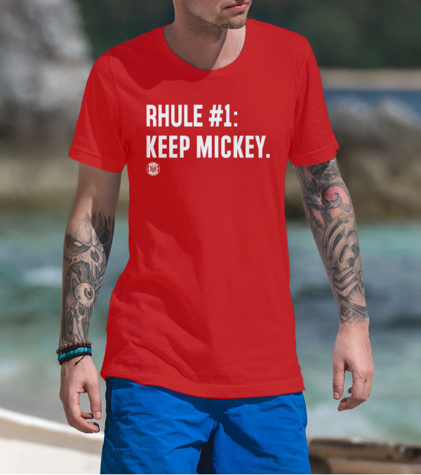 RHULE #1 KEEP MICKEY Red BBR T-Shirt
