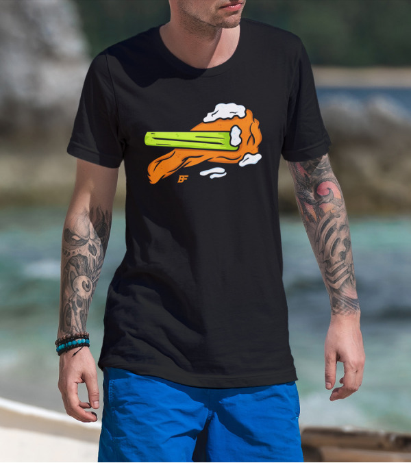 Buffalo Fanatics Wingsup Chicken Wing Celery #Wingsup T-Shirt