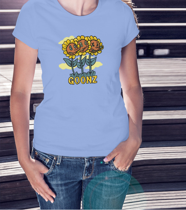 Cryptoon Goonz Flower Goonz Sunflower Faces T-Shirt