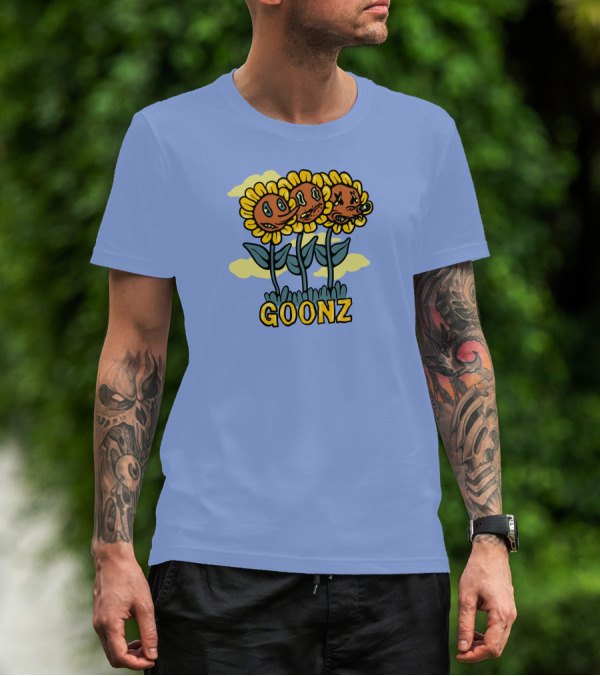 Cryptoon Goonz Flower Goonz Sunflower Faces T-Shirt