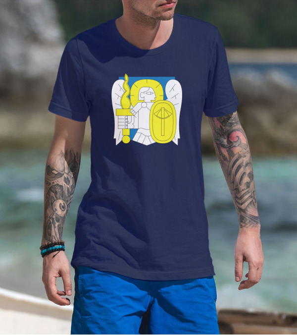 Saint Javelin Archangel Icon Kyiv Merch T-Shirt