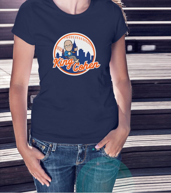 Jomboy Media Store King Cohen New York Baseball Icon Skyline T-Shirt