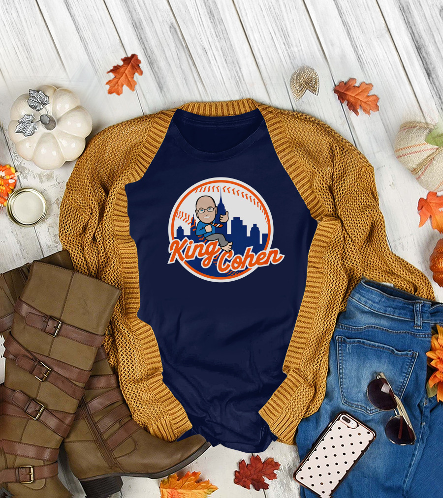 Jomboy Media Store King Cohen New York Baseball Icon Skyline T-Shirt