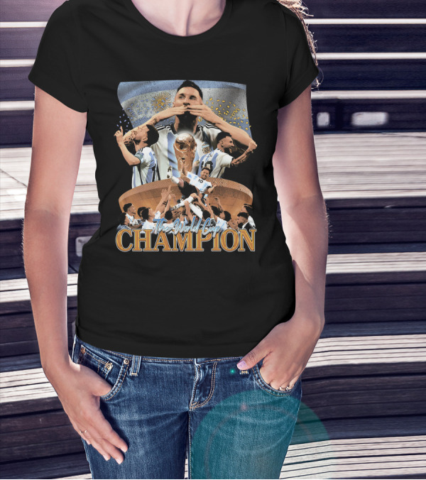 The World Cup Champion Halfbaked Store Messi T-Shirt
