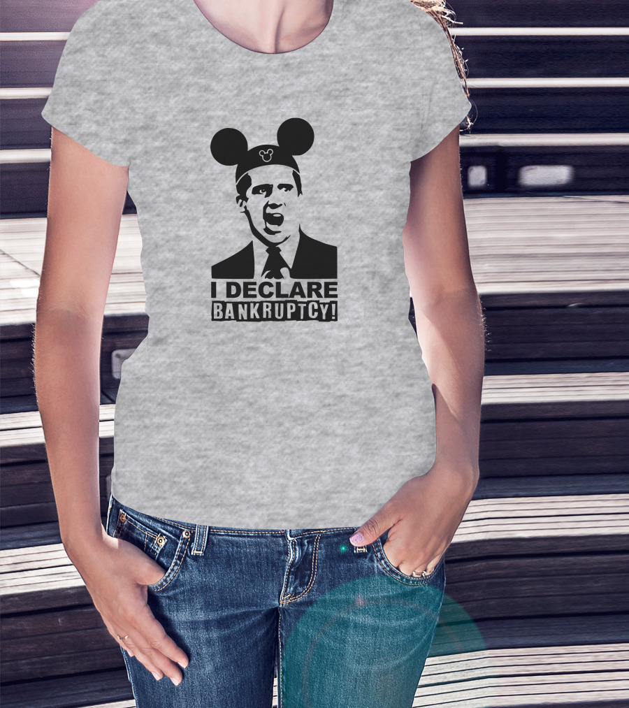 Michael Scott I Declare Bankruptcy Mickey Ears T-Shirt
