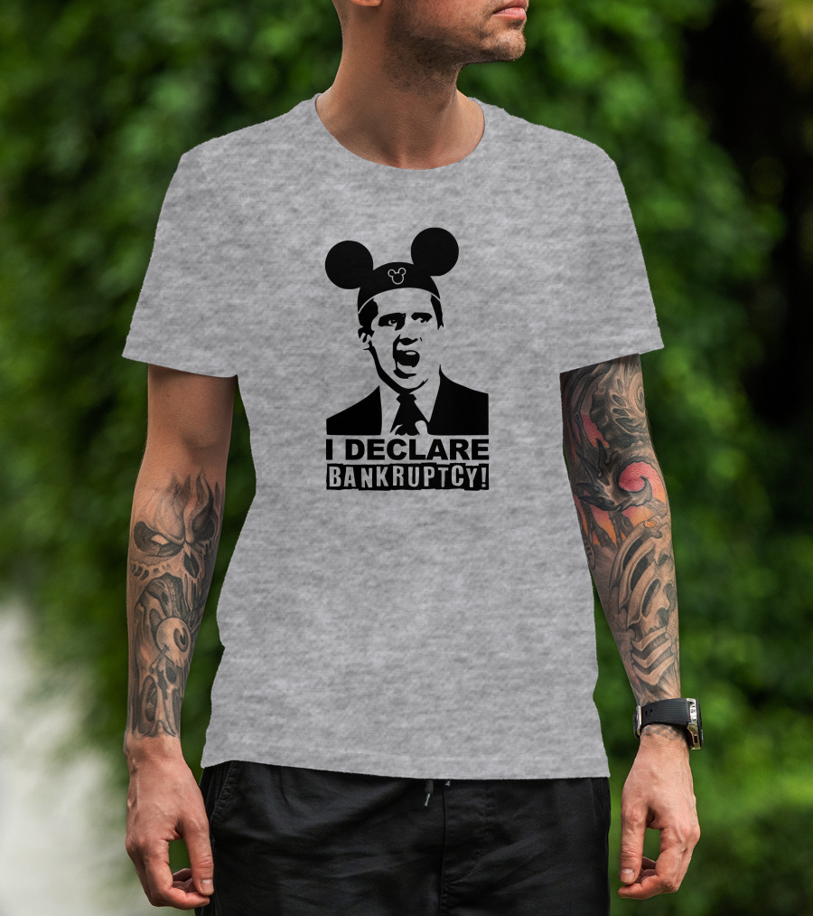 Michael Scott I Declare Bankruptcy Mickey Ears T-Shirt
