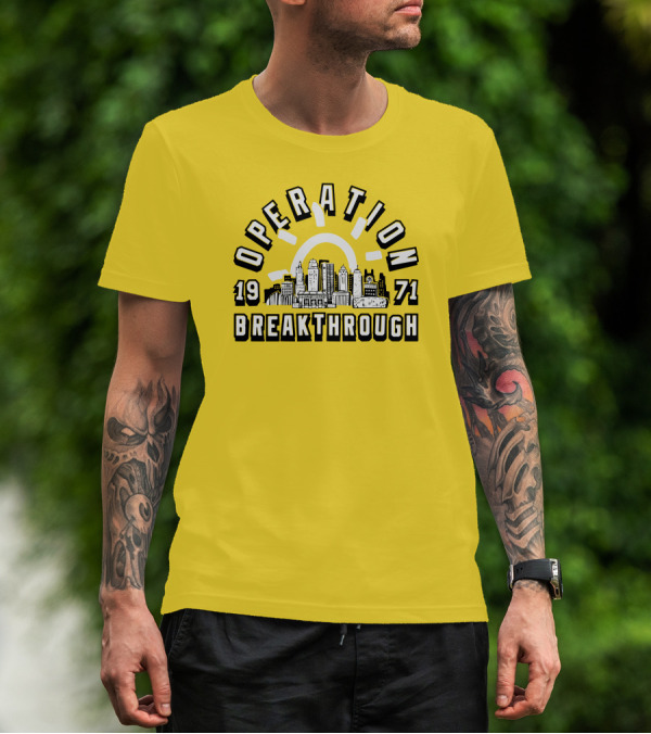 Operation Breakthrough 1971 City Skyline Charlie Hustle Merch T-Shirt