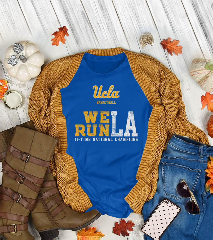 Ucla Basketball We Run LA 11-Time National Champions T-Shirt