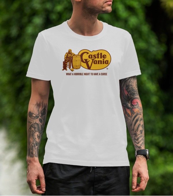 Castlevania What A Horrible Night To Have A Curse Barrel Icon Character T-Shirt