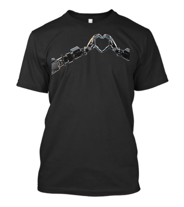 Tesla Shop Men's AI Day Robotic Arms Heart Formation T-Shirt