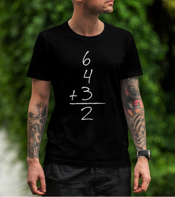 Bo Jackson 6 4 3 2 Baseball Math Equation T-Shirt