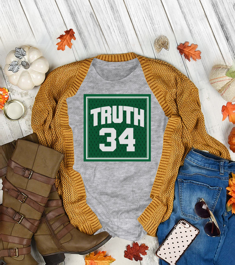 Boston Celtics Truth 34 Green Jersey T-Shirt