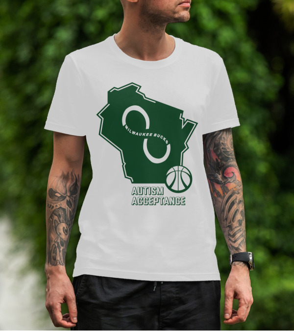 Aj Green Milwaukee Bucks Autism Acceptance T-Shirt