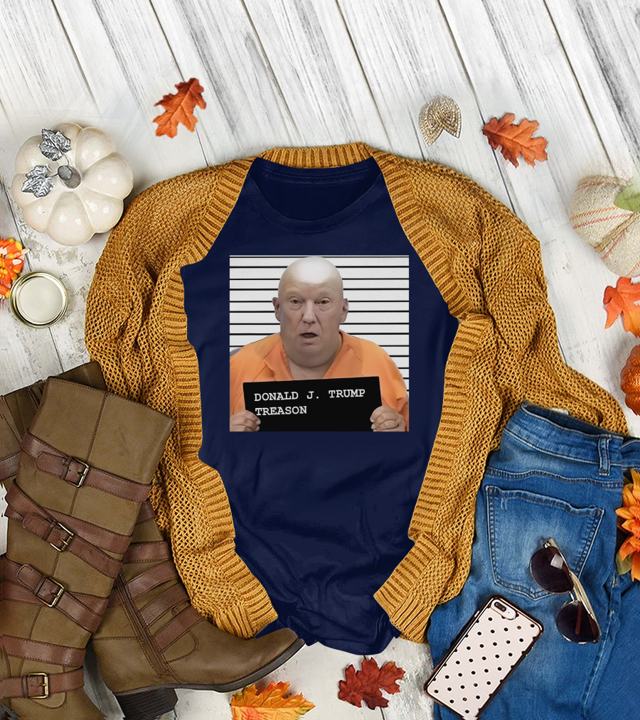Sundae Divine Donald J. Trump Treason Mugshot T-Shirt
