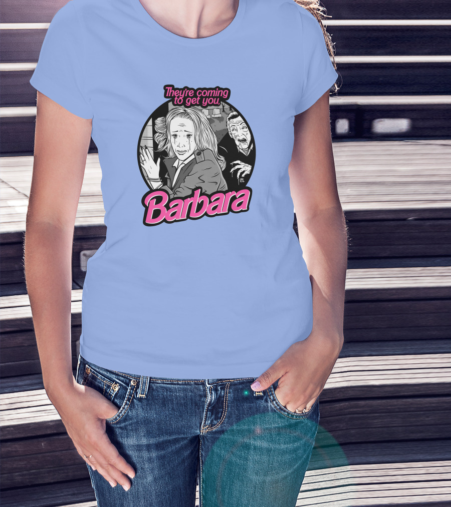 They're Coming To Get You Barbara Horror Scene Comic T-Shirt