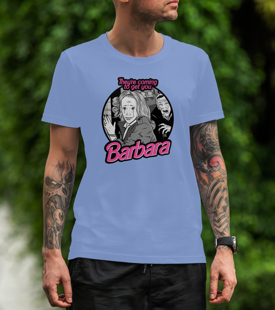 They're Coming To Get You Barbara Horror Scene Comic T-Shirt