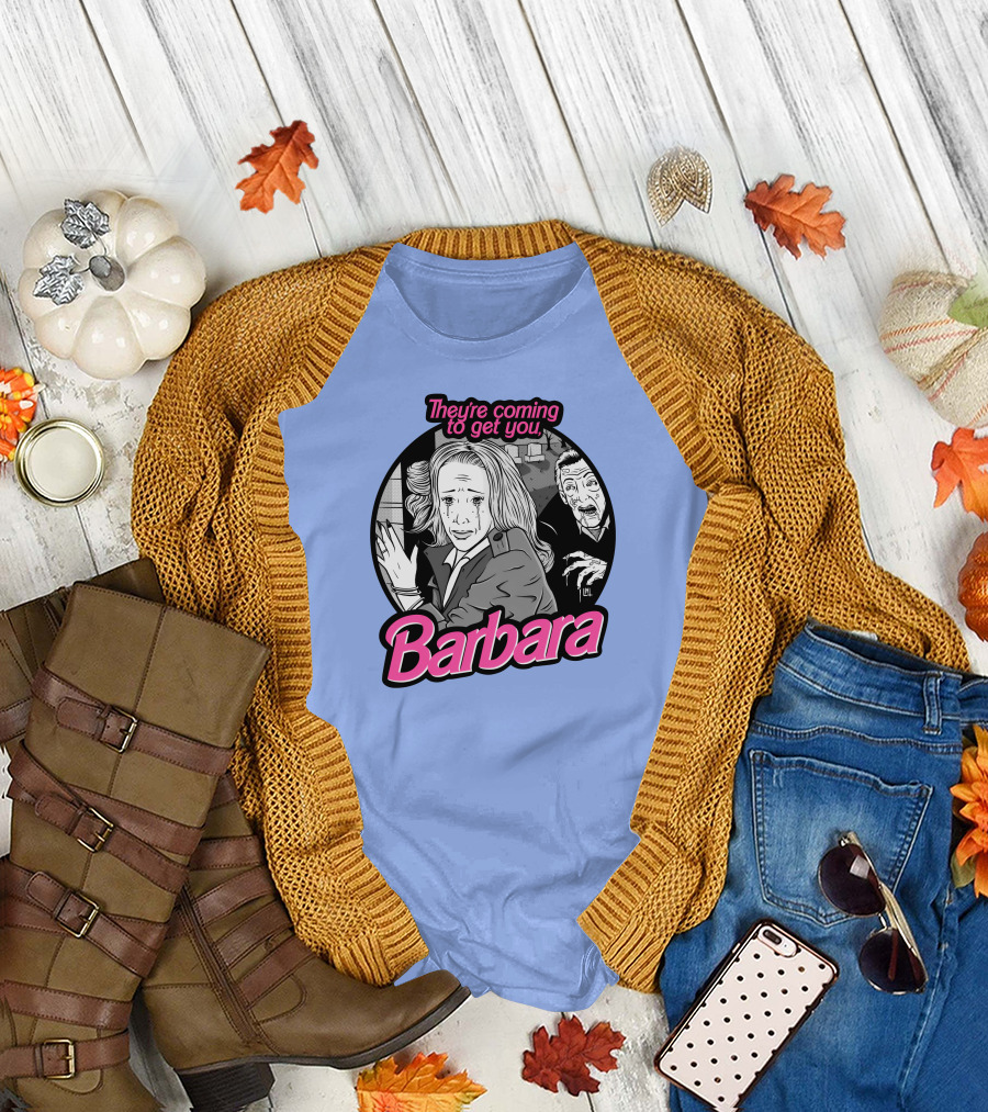 They're Coming To Get You Barbara Horror Scene Comic T-Shirt
