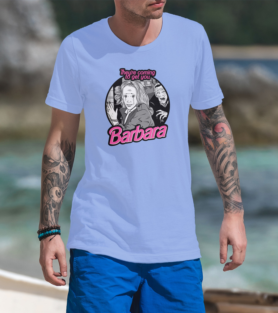 They're Coming To Get You Barbara Horror Scene Comic T-Shirt