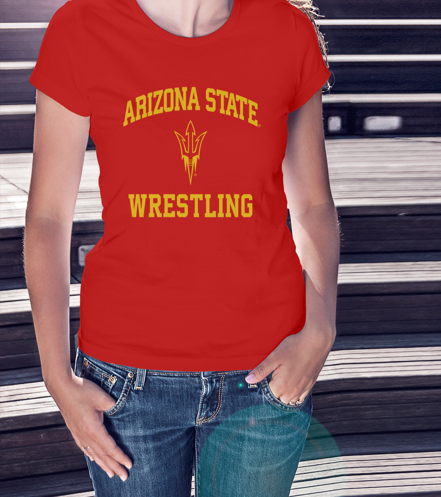 Arizona State Sun Devils Wrestling Fork T-Shirt