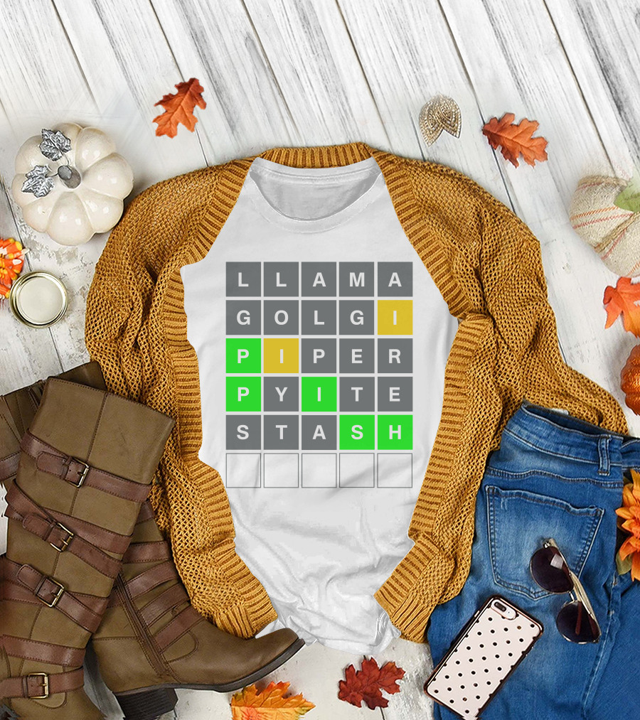 David Steinberg Phish Wordle Llama Golgi Piper Stash T-Shirt