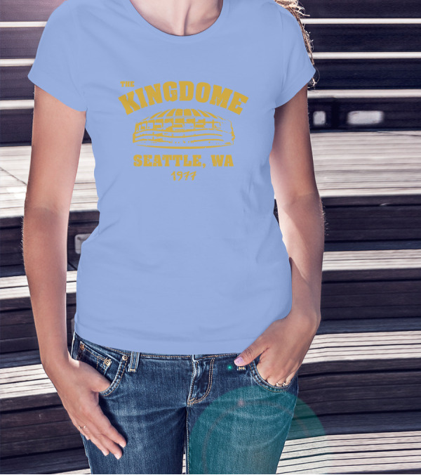 Simply Seattle Merch The Kingdome Seattle WA 1977 Retro Stadium T-Shirt