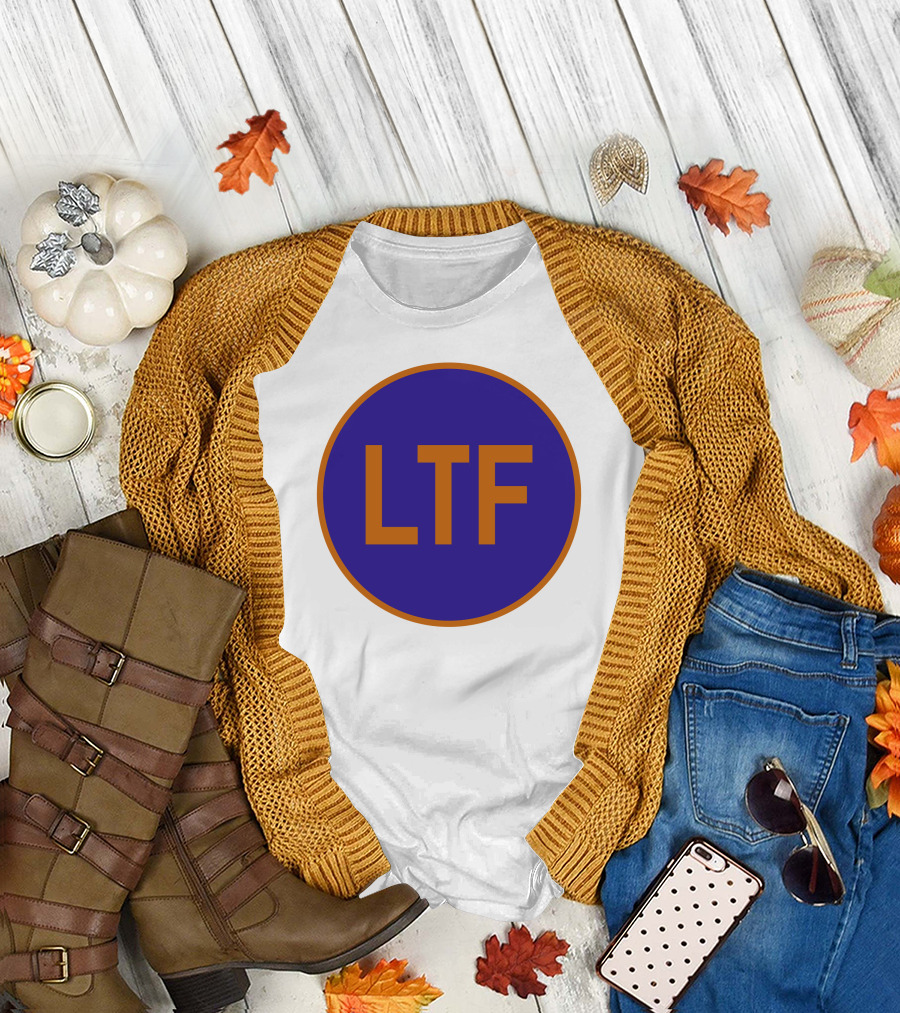LTF Blue and Orange Round Logo Emblem T-Shirt