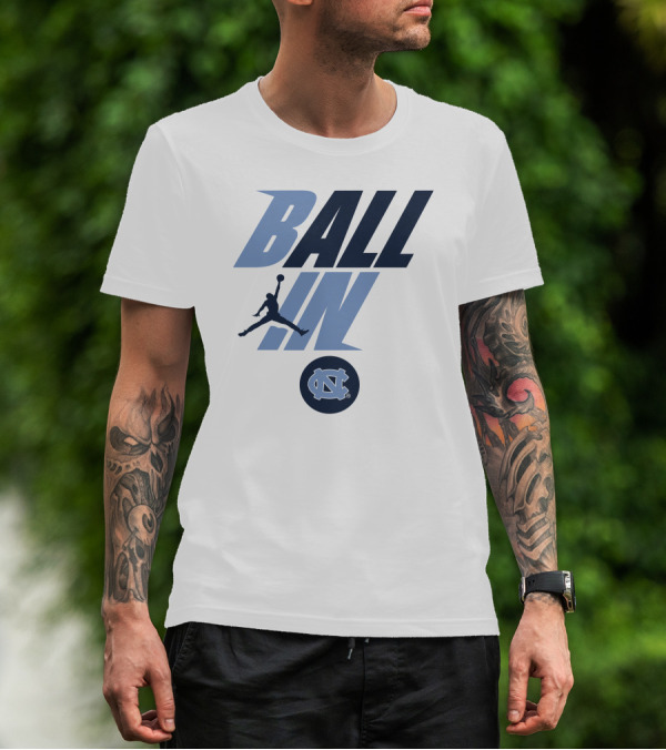 Goheels Shop Jordan Brand North Carolina Tar Heels Ball In Jumpman T-Shirt