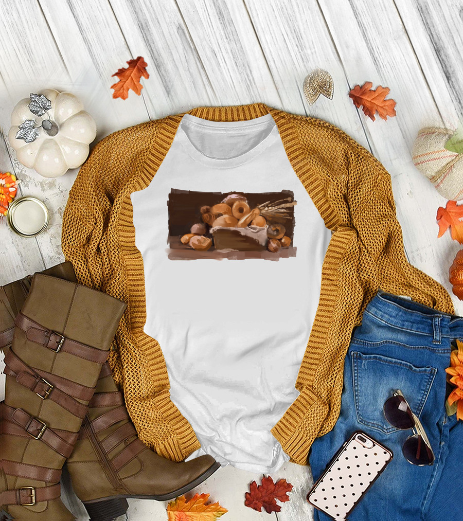 Wolfy The Witch Merchandise Bread Basket T-Shirt