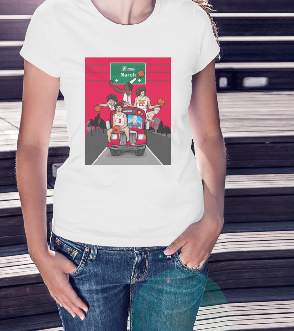 Rutgers Scarlet Knights Basketball March Madness Road Trip To Dayton Ohio T-Shirt