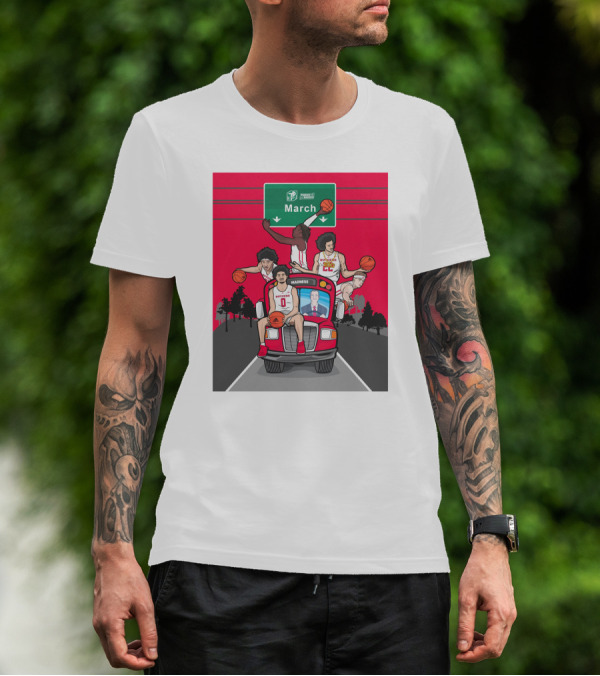 Rutgers Scarlet Knights Basketball March Madness Road Trip To Dayton Ohio T-Shirt
