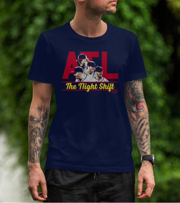 ATL The Night Shift Players MLB T-Shirt