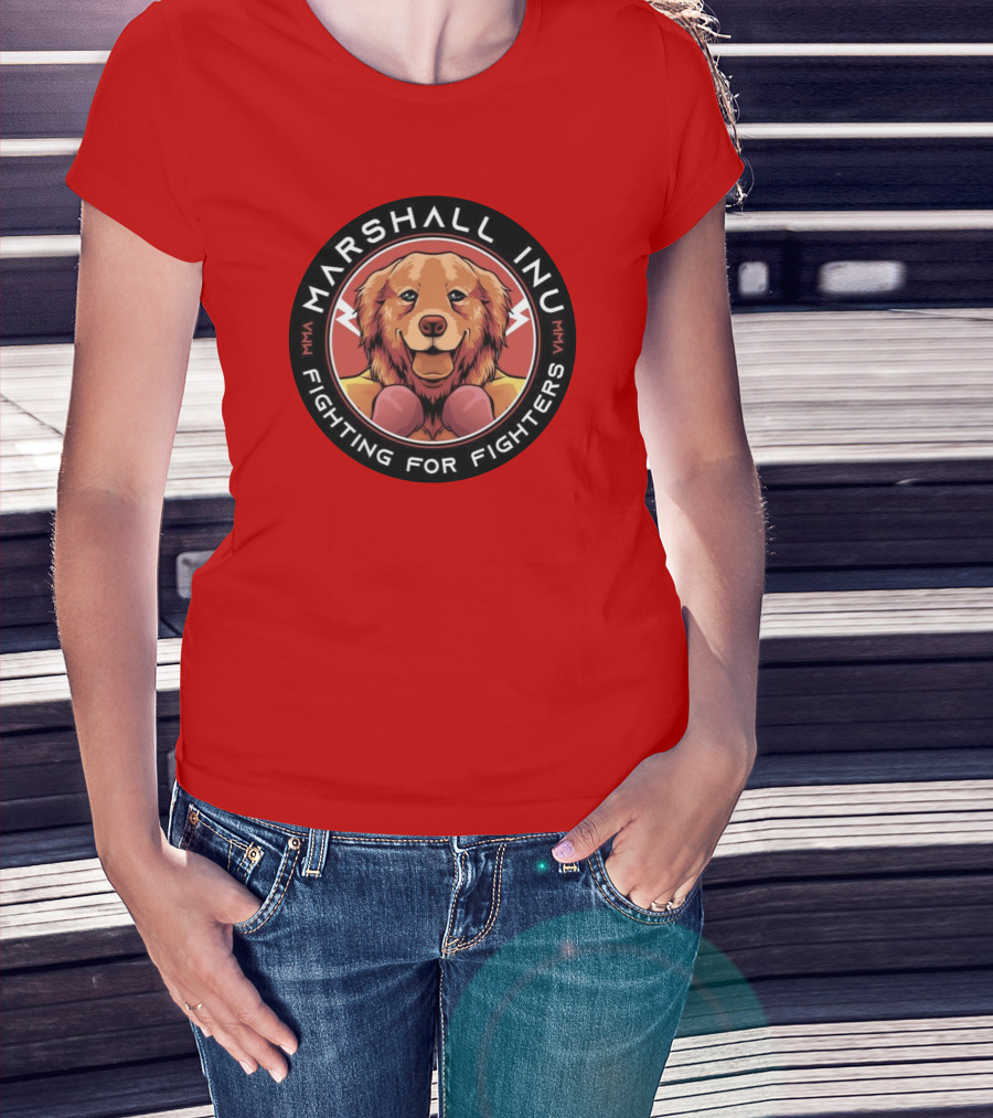 Marshall Inu Mma Fighting For Fighters T-Shirt