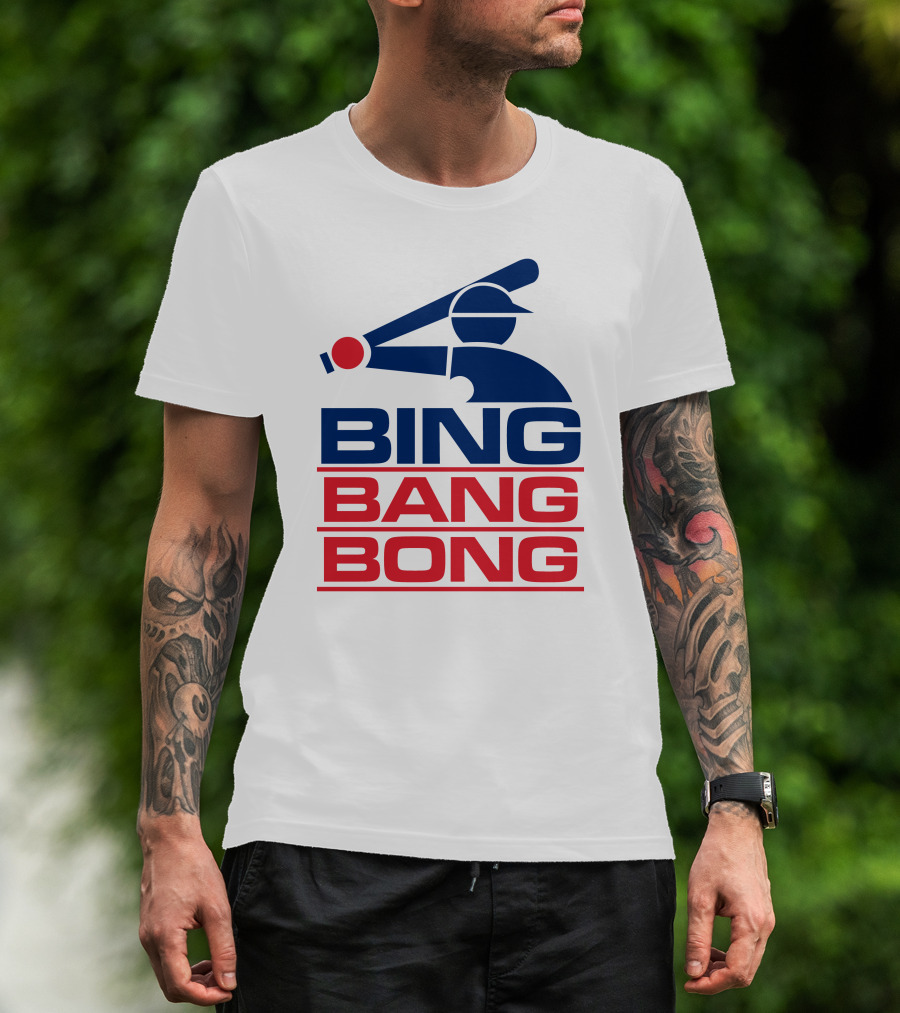 Bing Bang Bong Baseball Player T-Shirt
